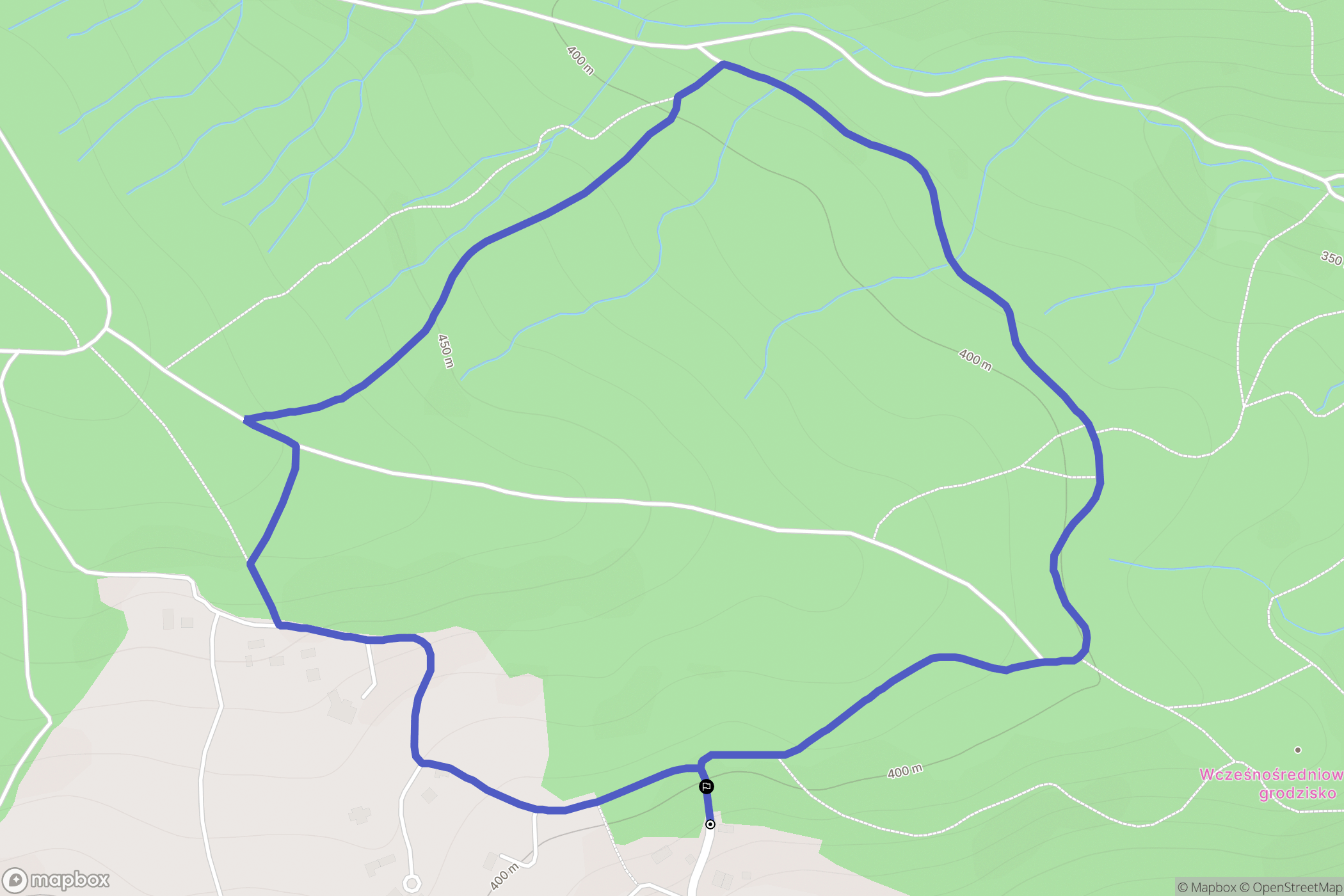 Chełmiec: mapa trasy - Poland