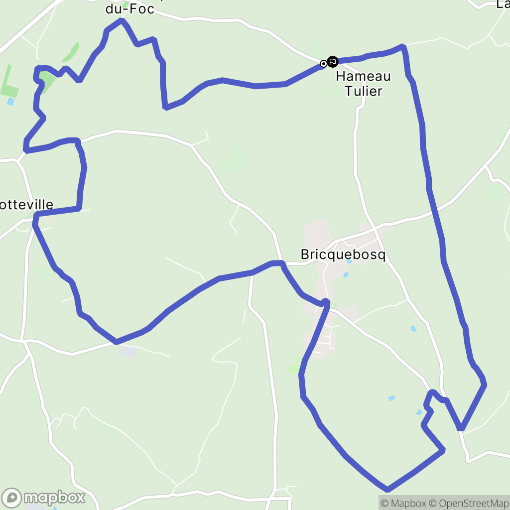 Saint-Christophe-du-Foc : carte du parcours de randonnée - France