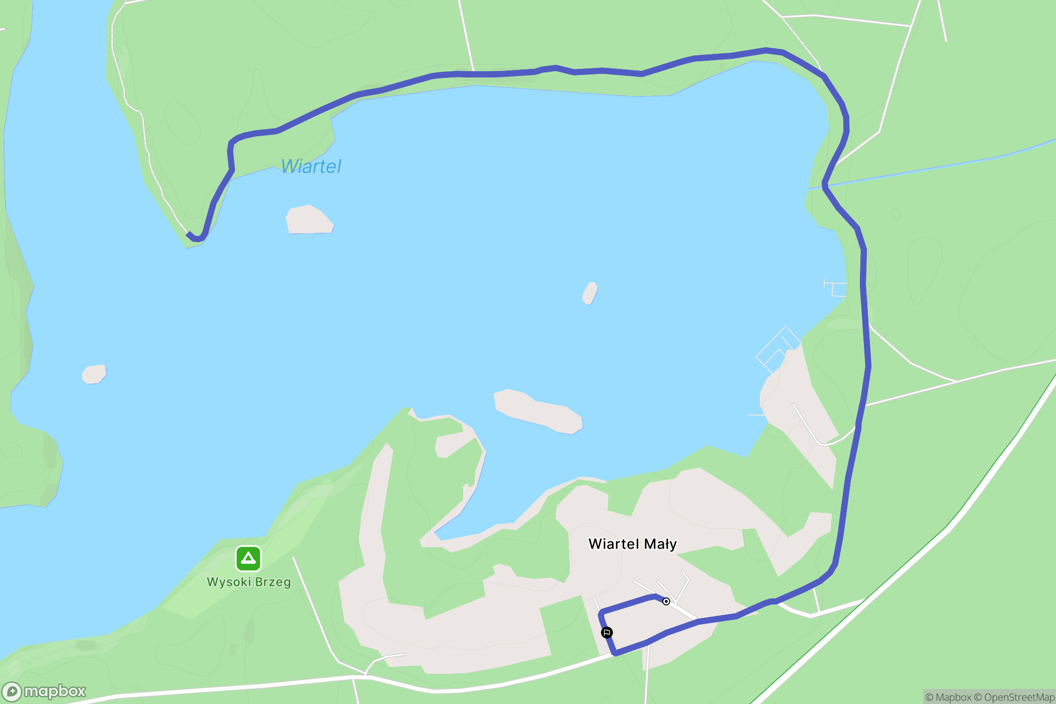 Wiartel Mały: mapa trasy - Poland