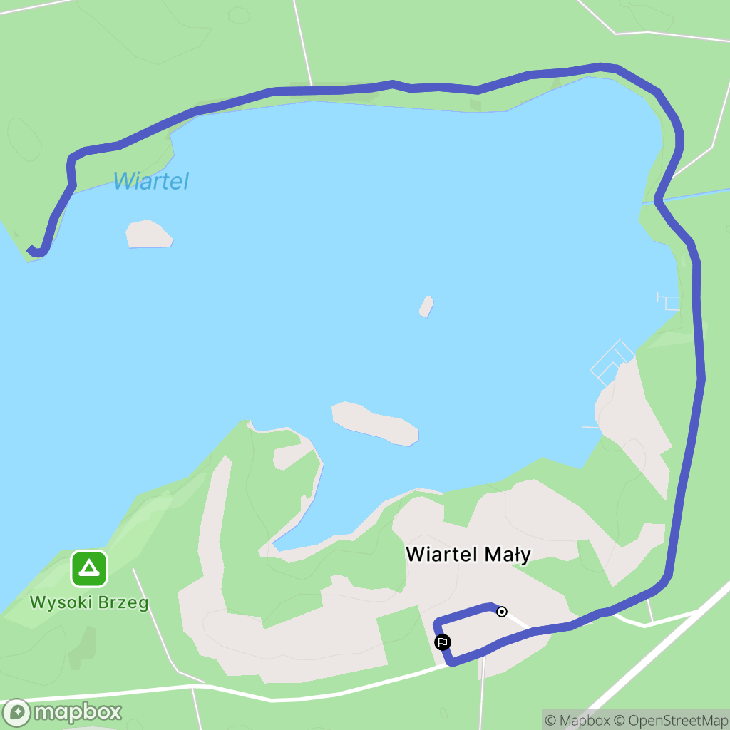 Wiartel Mały: mapa trasy - Poland