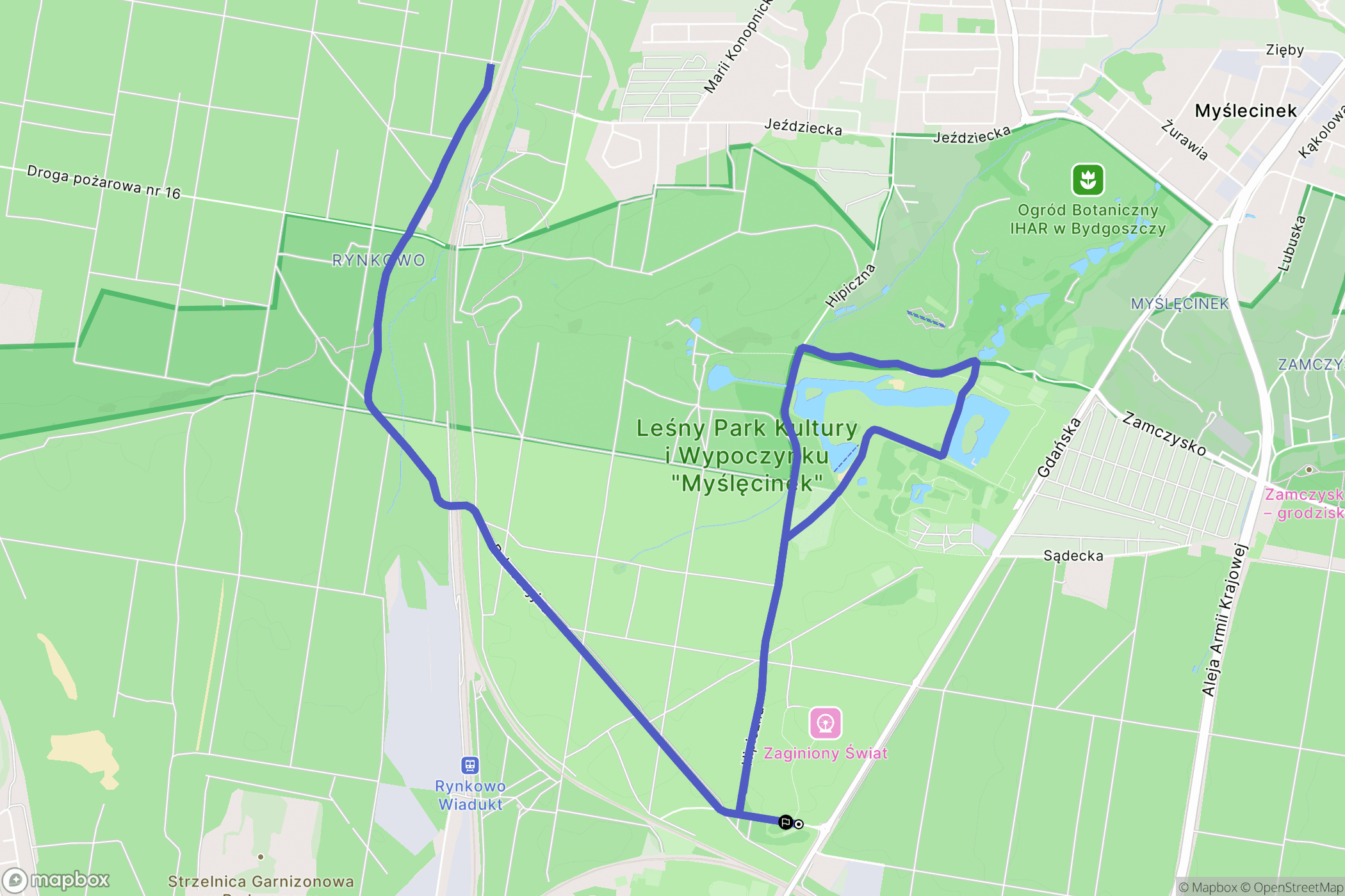Bydgoszcz: mapa trasy - Poland