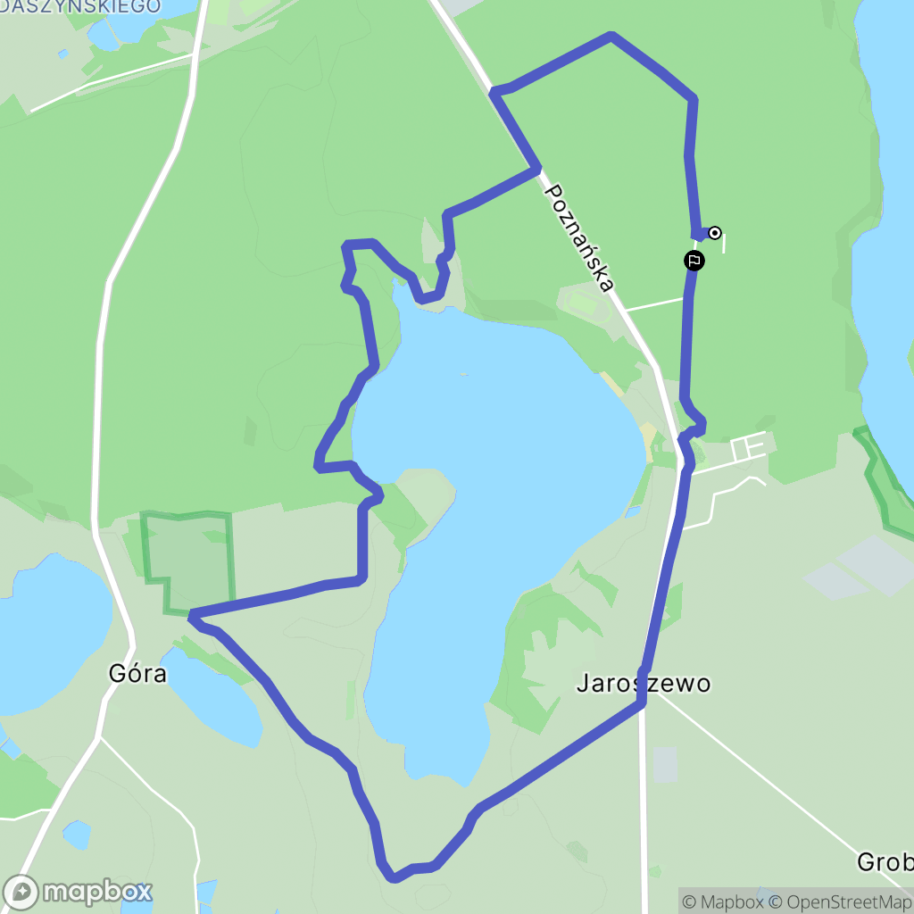 Sieraków: mapa trasy - Poland