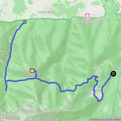 Zakopane: mapa trasy - Poland