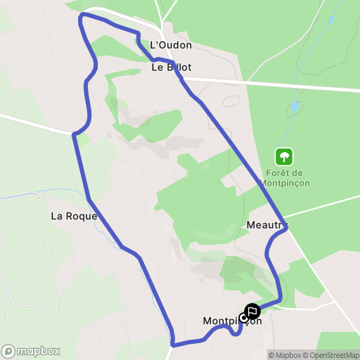 Saint-Pierre-en-Auge : carte du parcours de randonnée - France