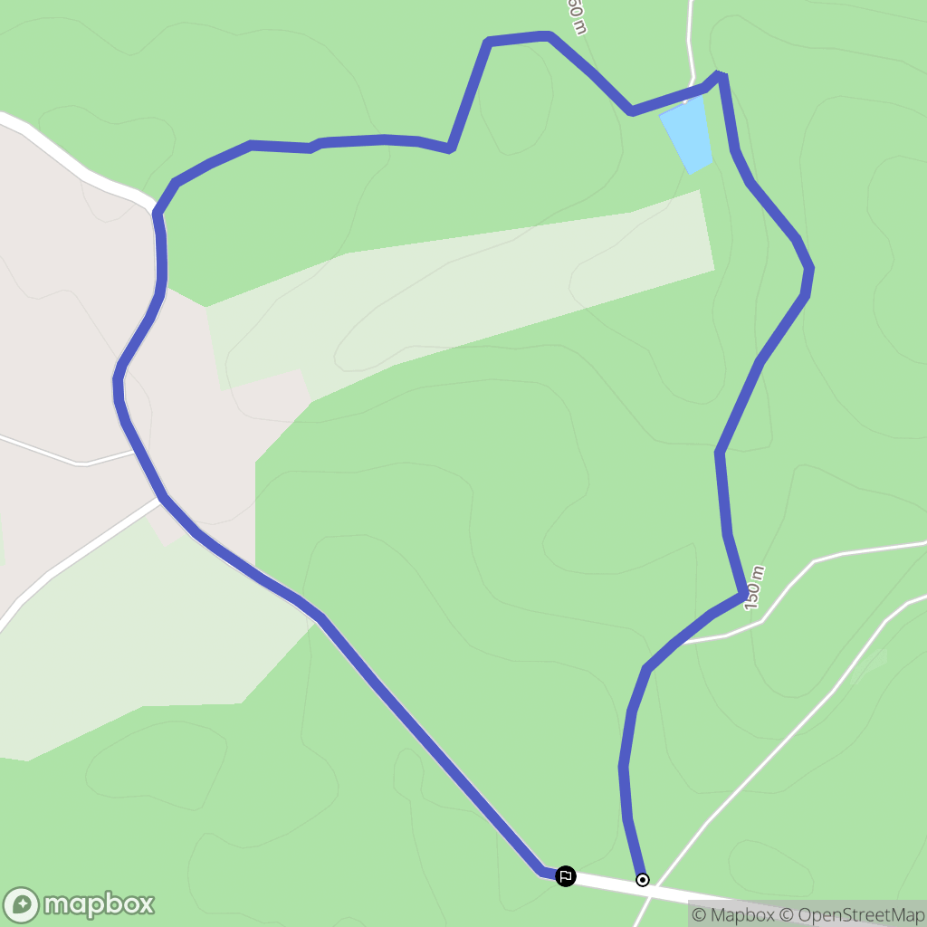 Les Monts du Roumois : carte du parcours de randonnée - France