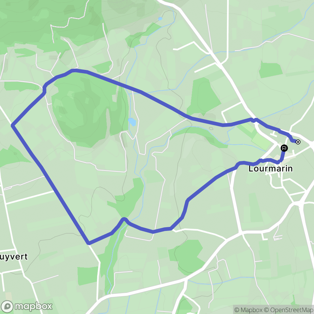 Lourmarin : carte du parcours de randonnée - France