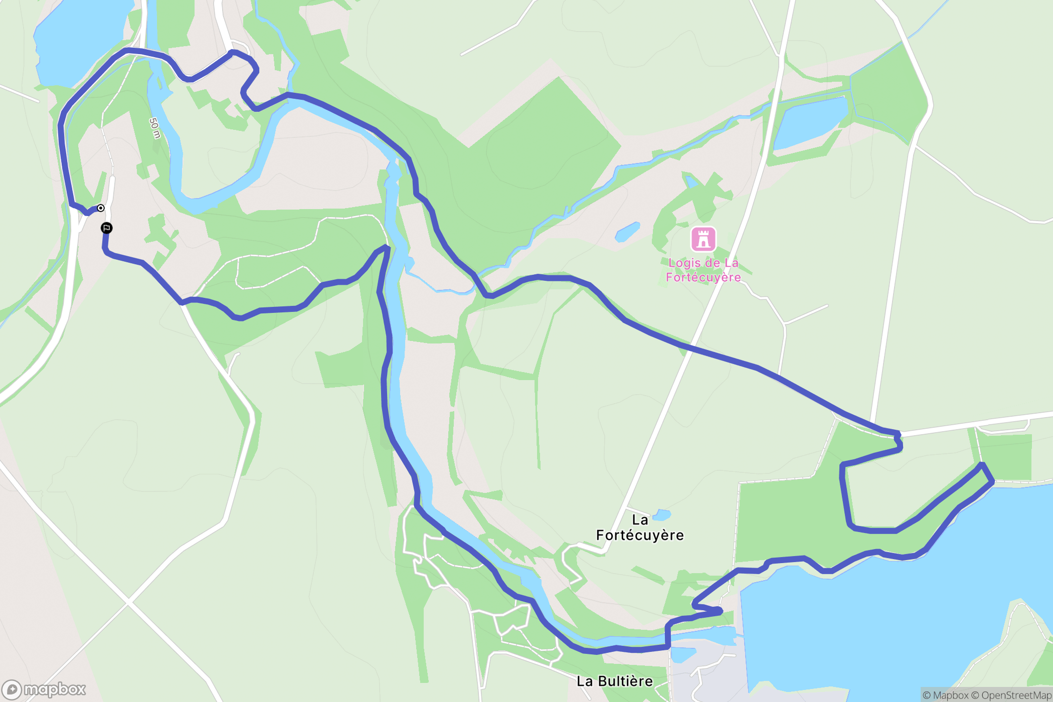Chavagnes-en-Paillers : carte du parcours de randonnée - France