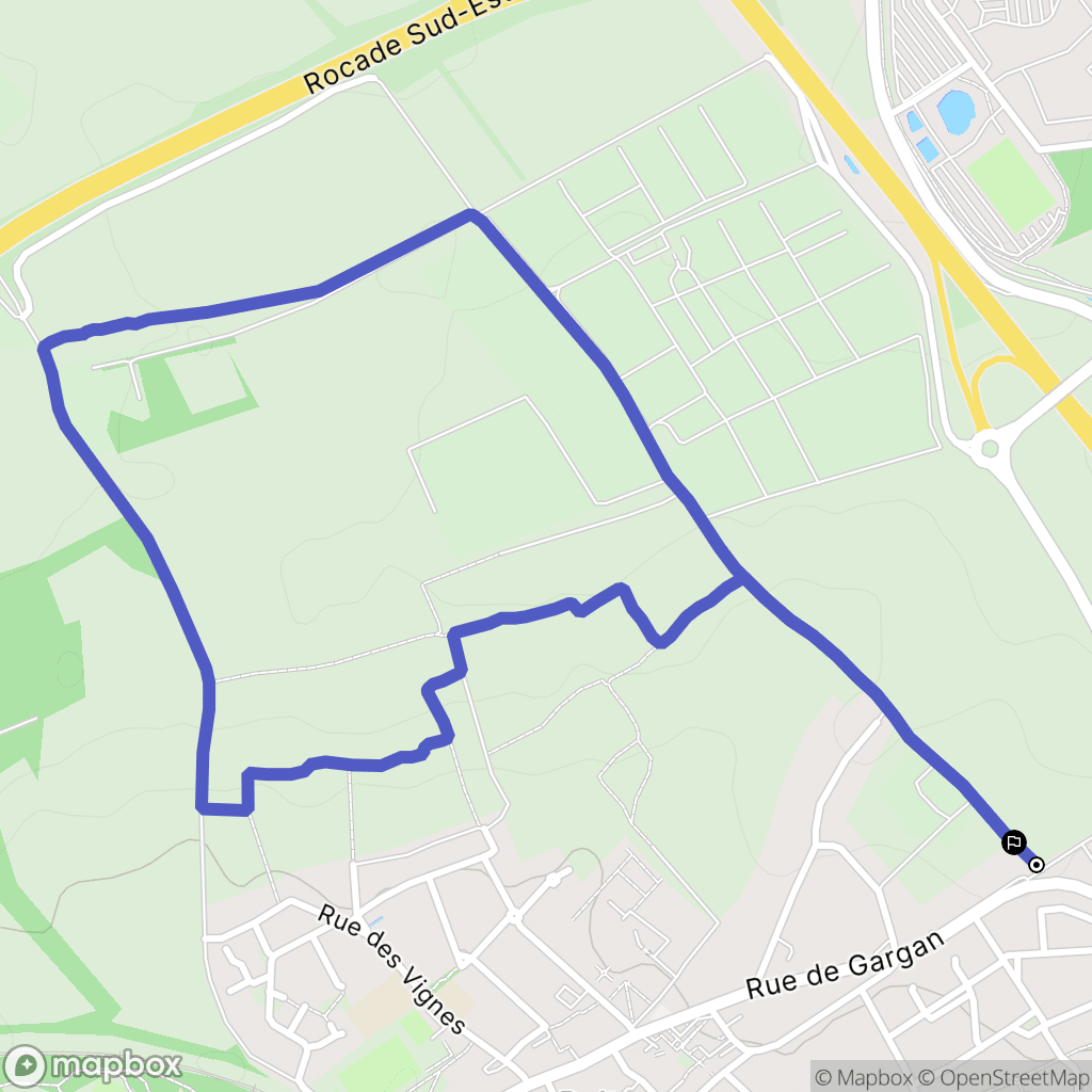 Peltre : carte du parcours de randonnée - France