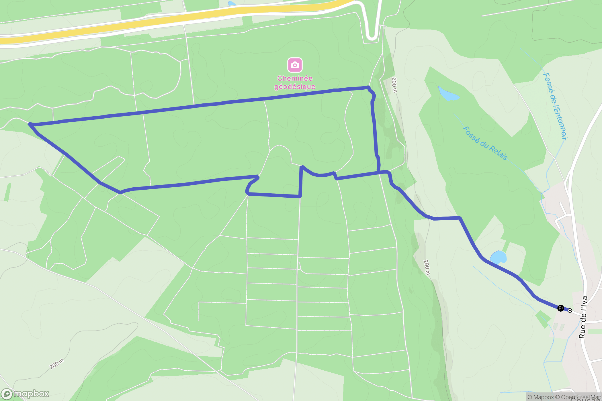 Cousances-les-Forges : carte du parcours de randonnée - France