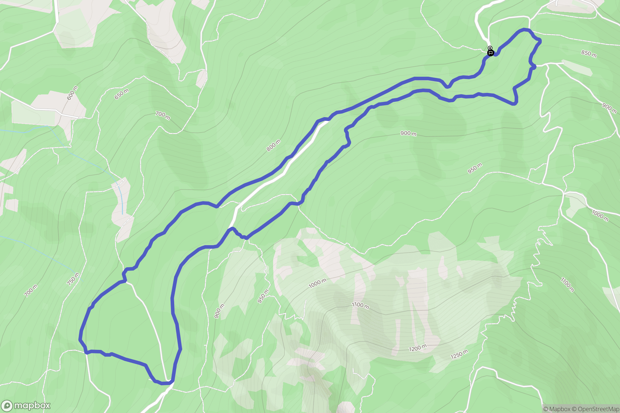  : carte du parcours de randonnée - Italy