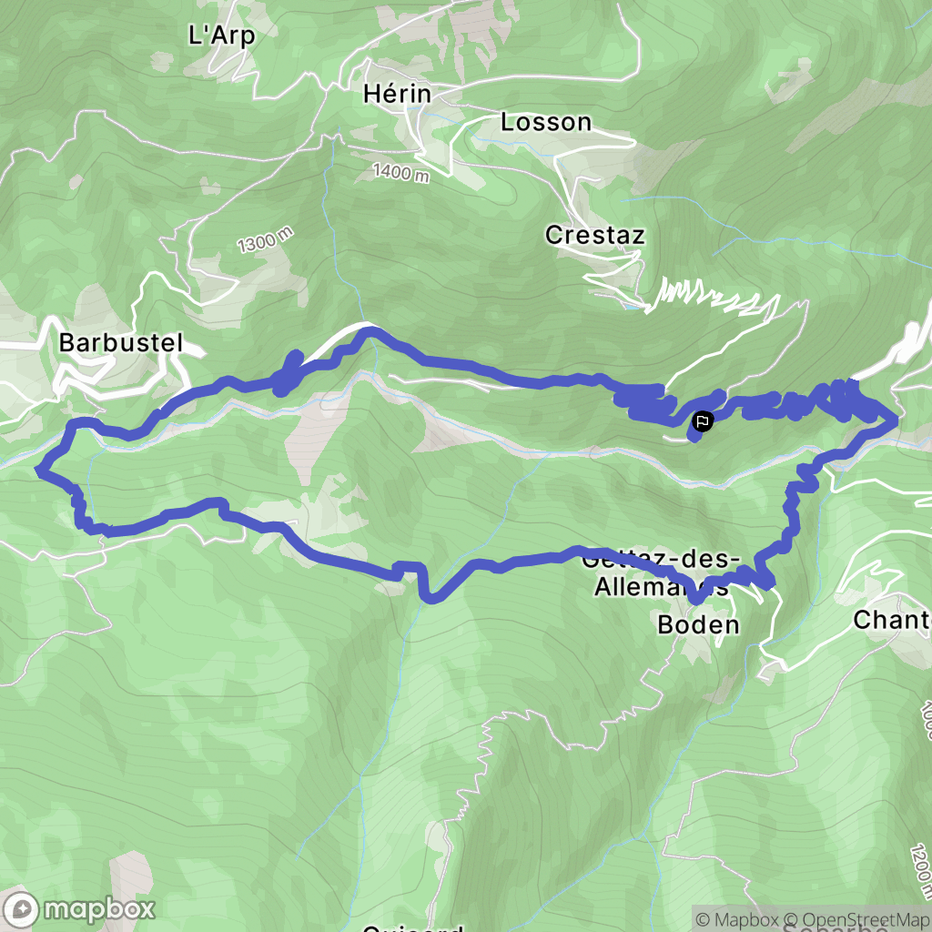 : carte du parcours de randonnée - Italy