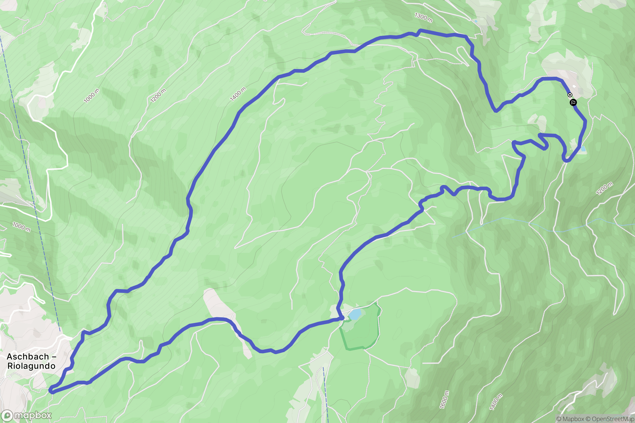  : carte du parcours de randonnée - Italy