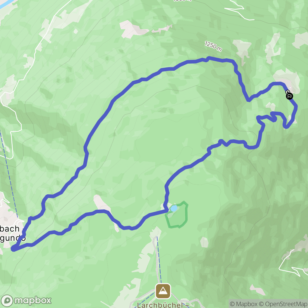 : carte du parcours de randonnée - Italy