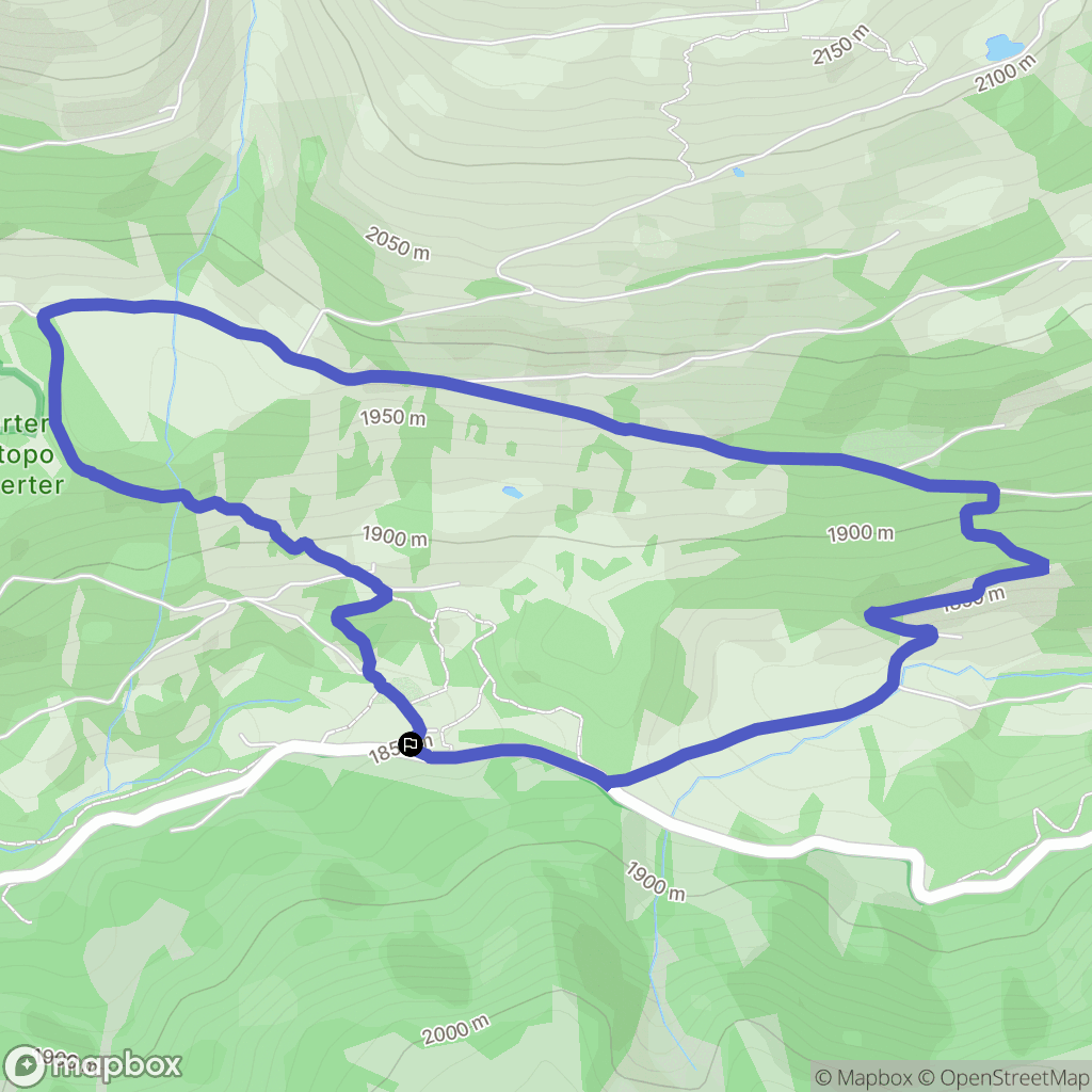  : carte du parcours de randonnée - Italy
