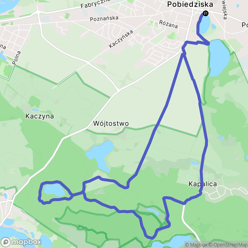Pobiedziska: mapa trasy - Poland