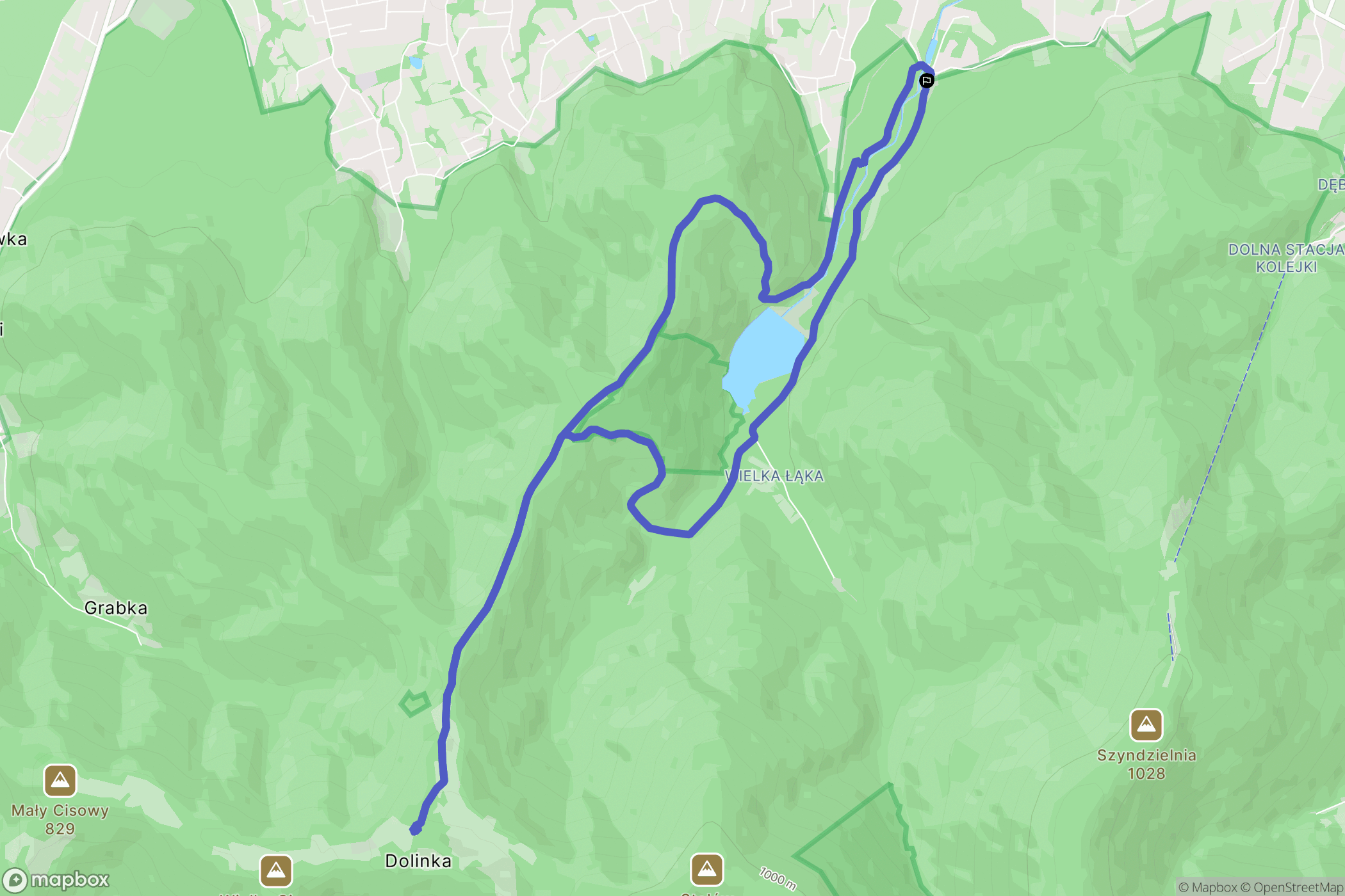 Bielsko-Biała: mapa trasy - Poland