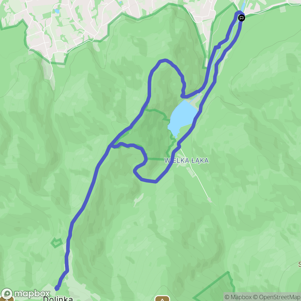 Bielsko-Biała: mapa trasy - Poland