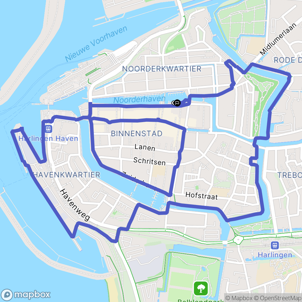 Harlingen: routekaart voor buitenactiviteiten - Netherlands