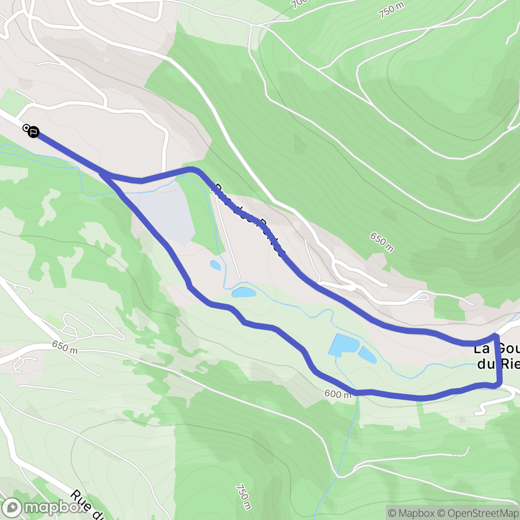 Saint-Maurice-sur-Moselle : carte du parcours de randonnée - France