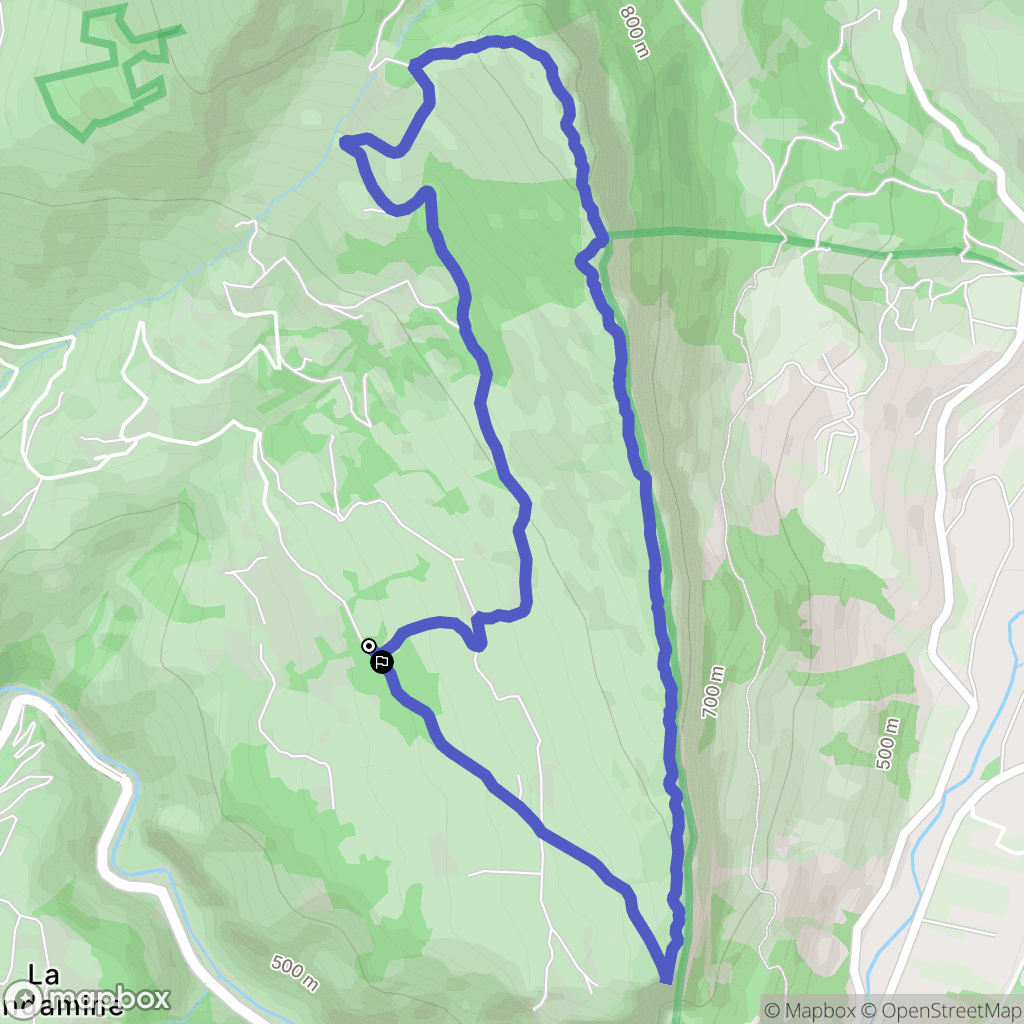 Saint-May : carte du parcours de randonnée - France