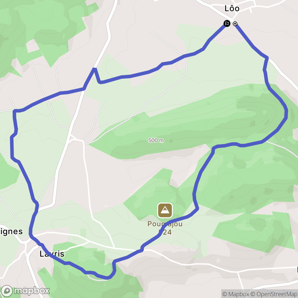 Sauveterre-de-Comminges : carte du parcours de randonnée - France