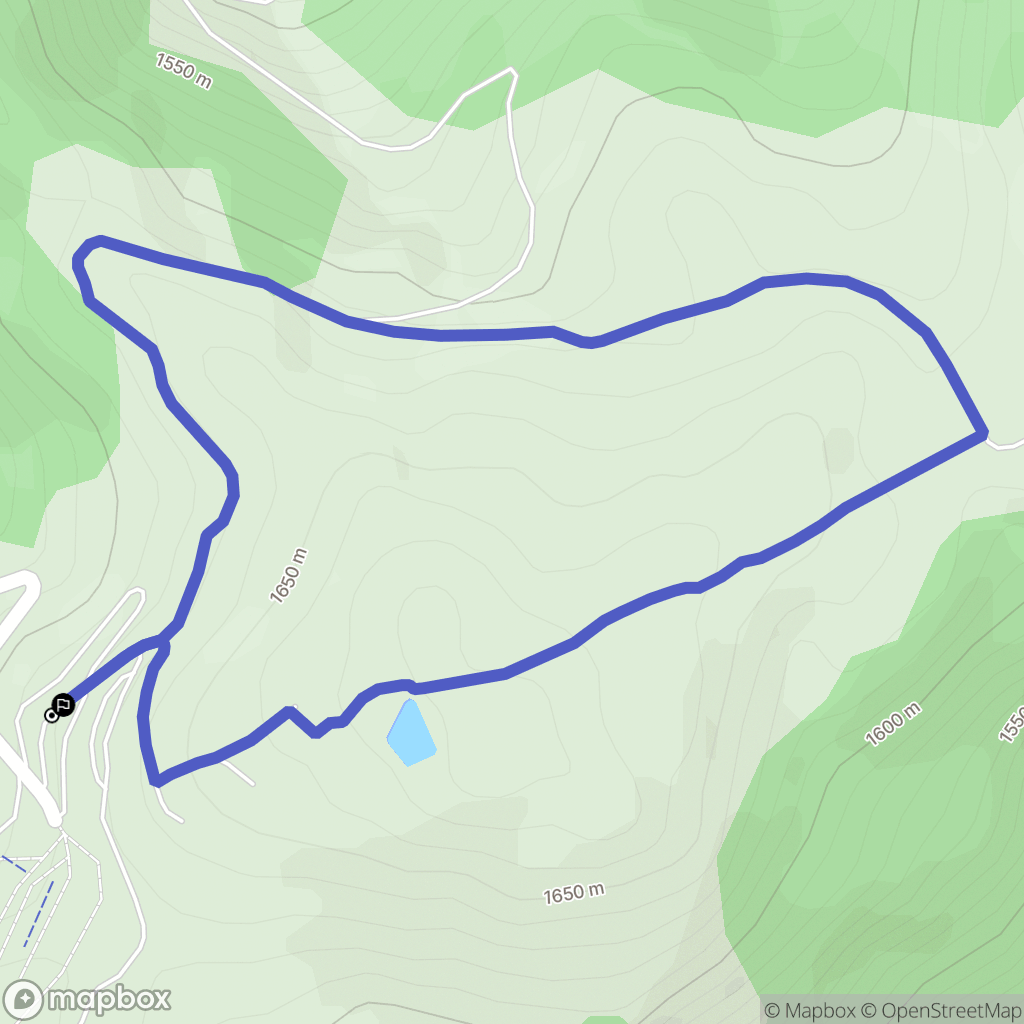 Camurac : carte du parcours de randonnée - France