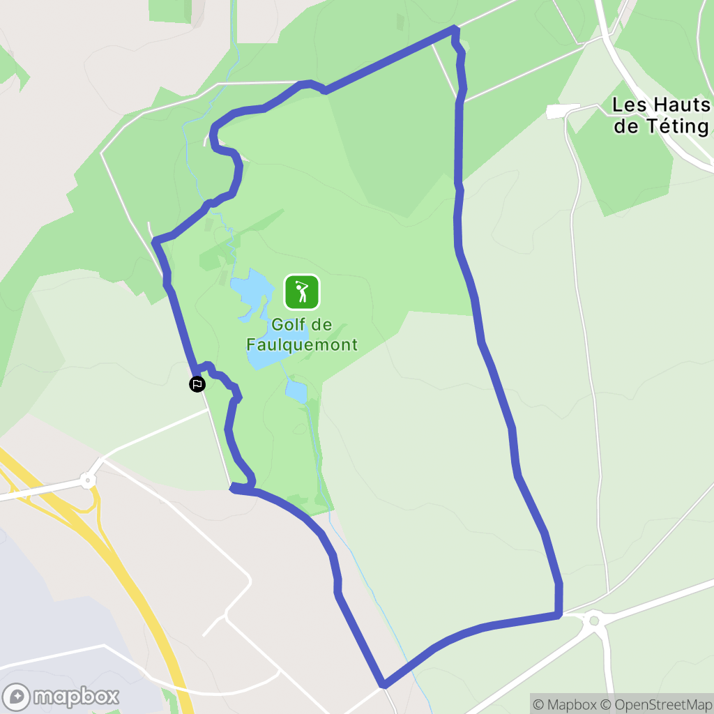 Pontpierre : carte du parcours de randonnée - France
