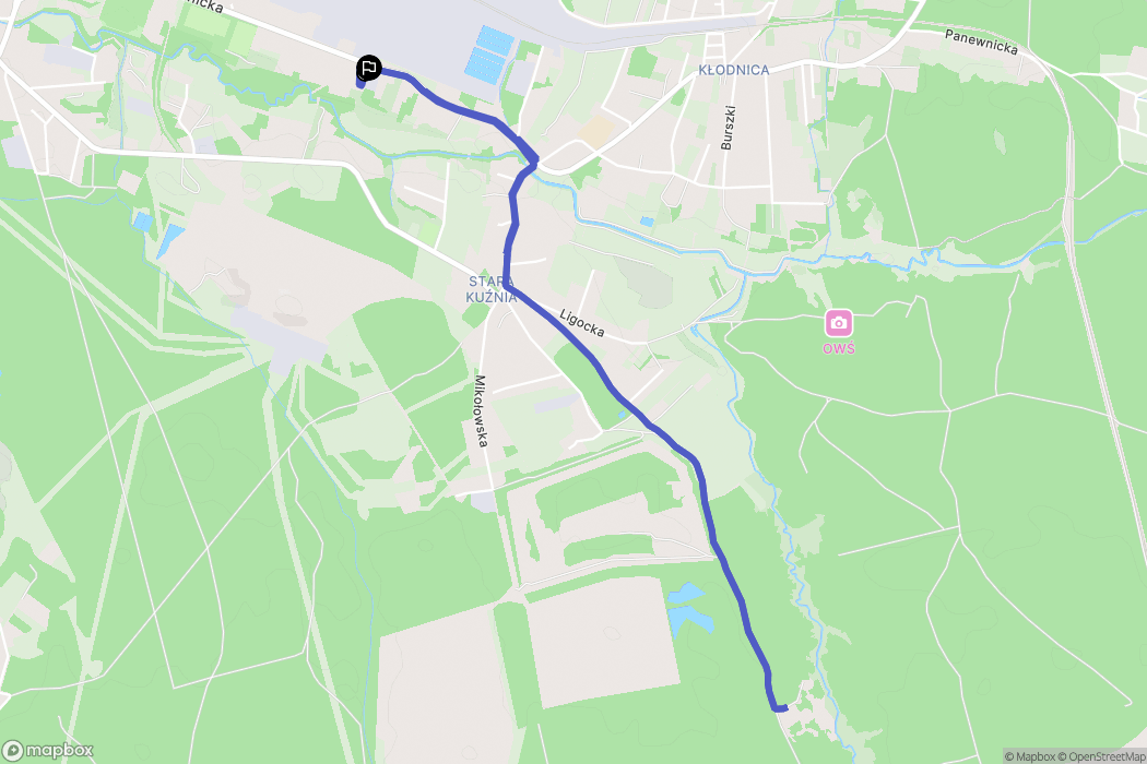 Ruda Śląska: mapa trasy - Poland