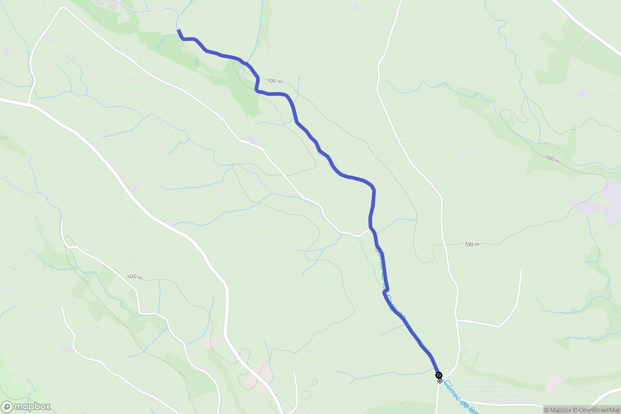 Pézilla-la-Rivière : carte du parcours de randonnée - France