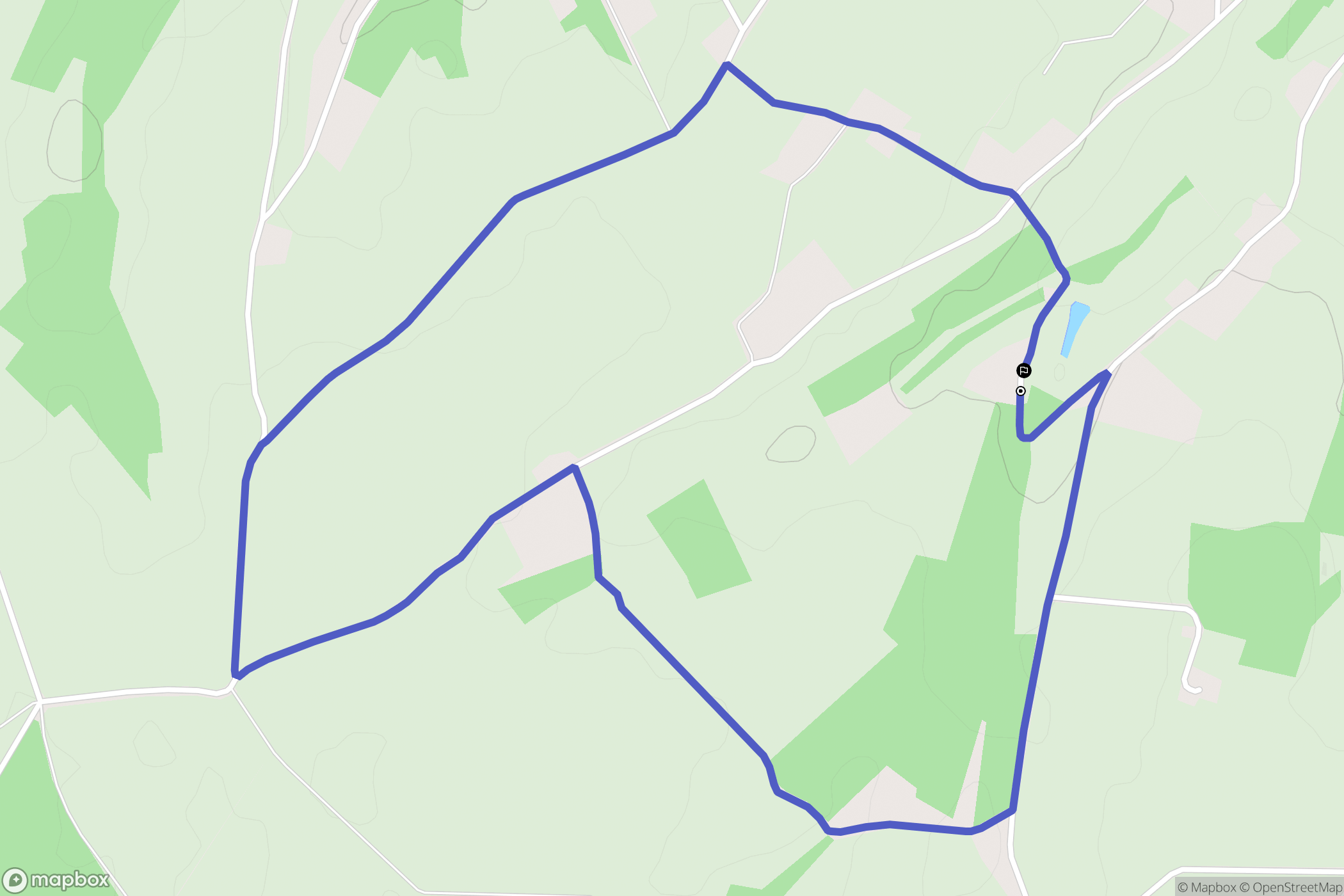 Beaumont-sur-Dême : carte du parcours de randonnée - France