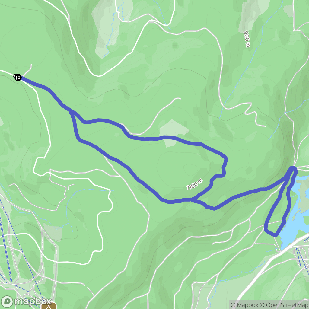 Xonrupt-Longemer : carte du parcours de randonnée - France