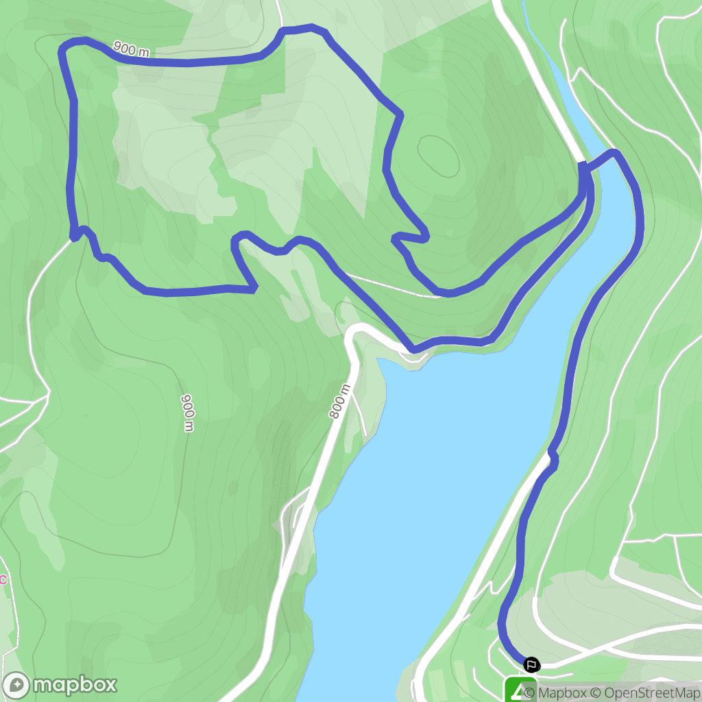 Nages : carte du parcours de randonnée - France