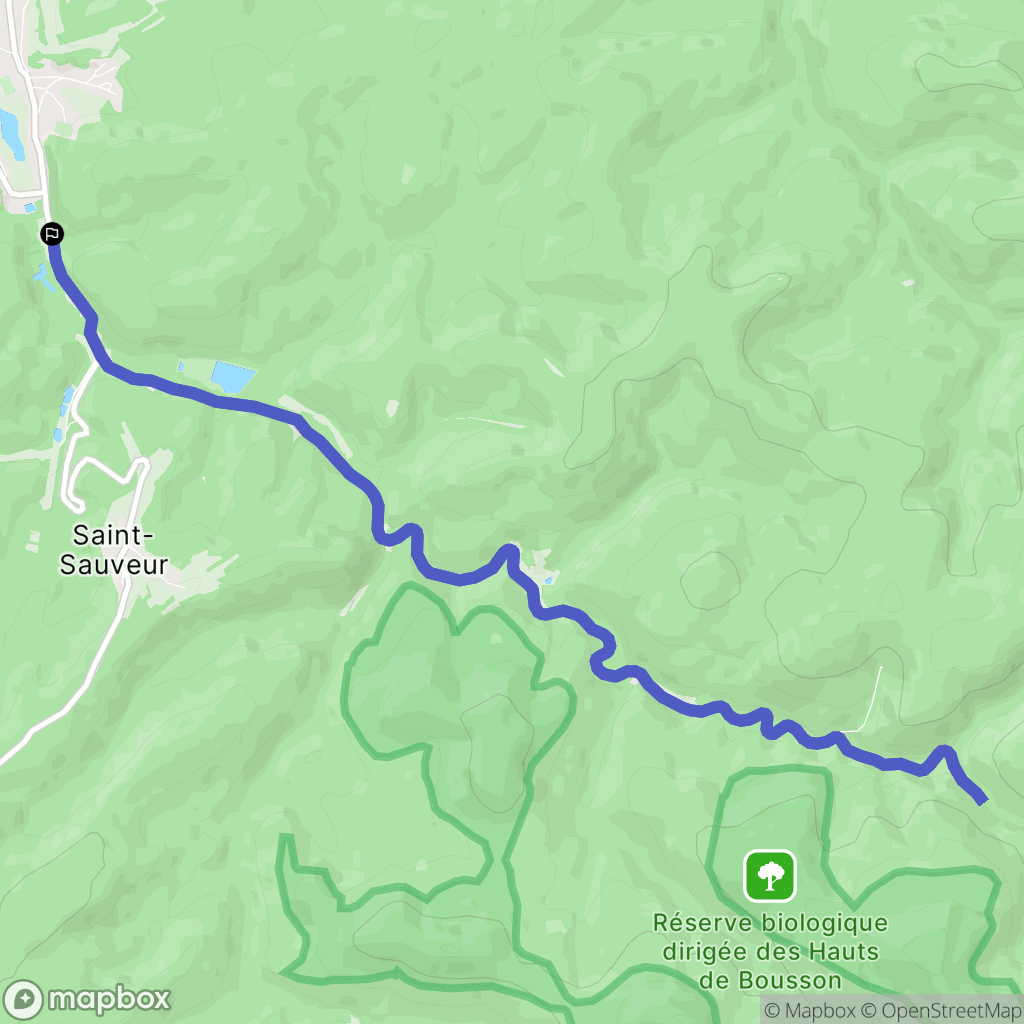 Val-et-Châtillon : carte du parcours de randonnée - France
