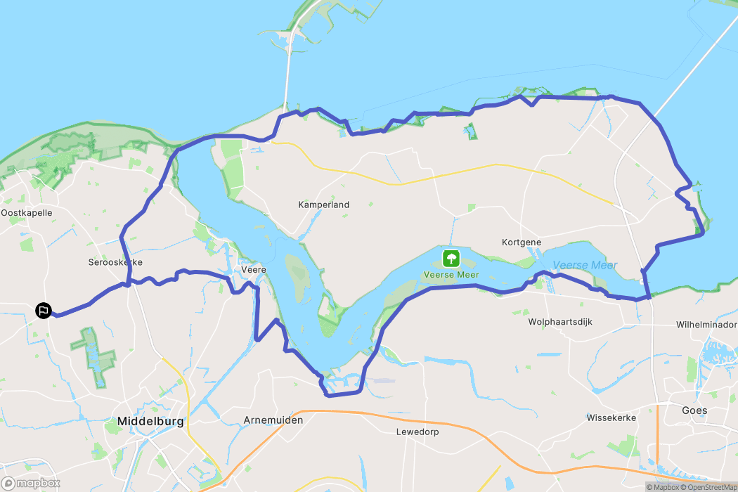Grijpskerke: routekaart voor buitenactiviteiten - Netherlands