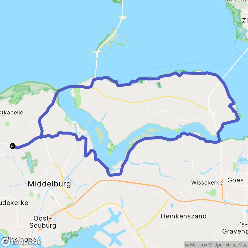 Grijpskerke: routekaart voor buitenactiviteiten - Netherlands