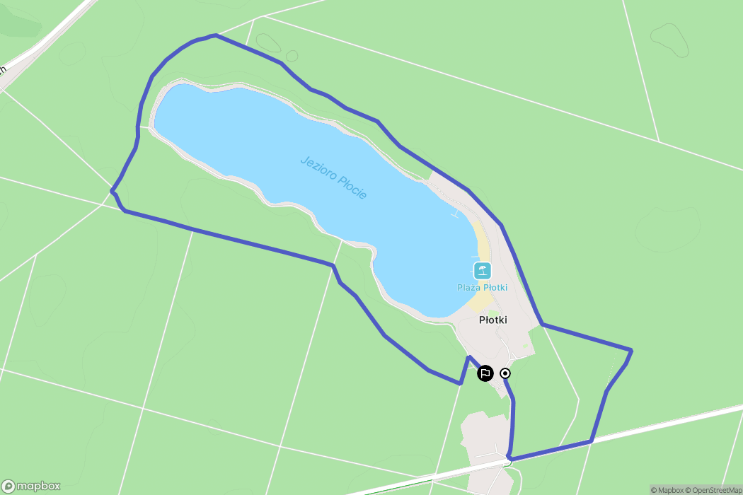 Piła: mapa trasy - Poland