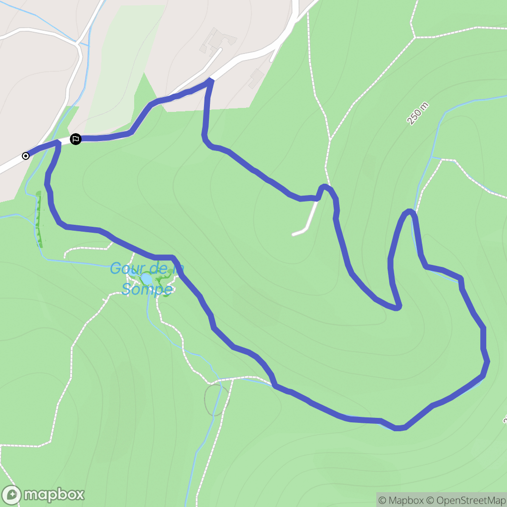 Lagorce : carte du parcours de randonnée - France