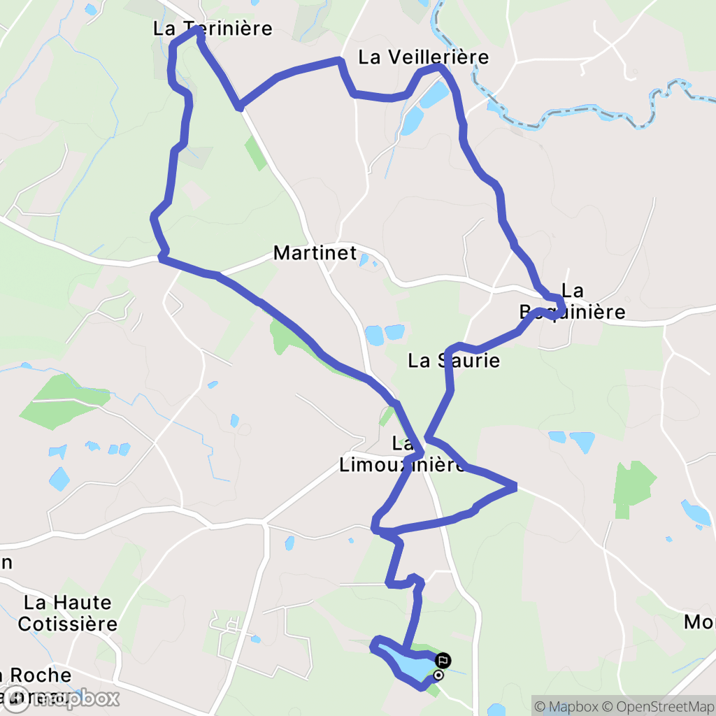 Saint-Mesmin : carte du parcours de randonnée - France