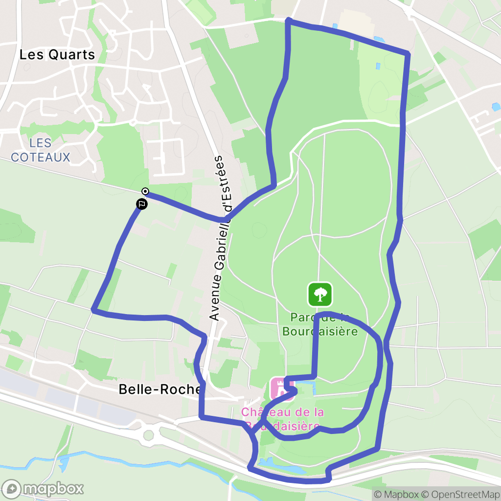 Montlouis-sur-Loire : carte du parcours de randonnée - France