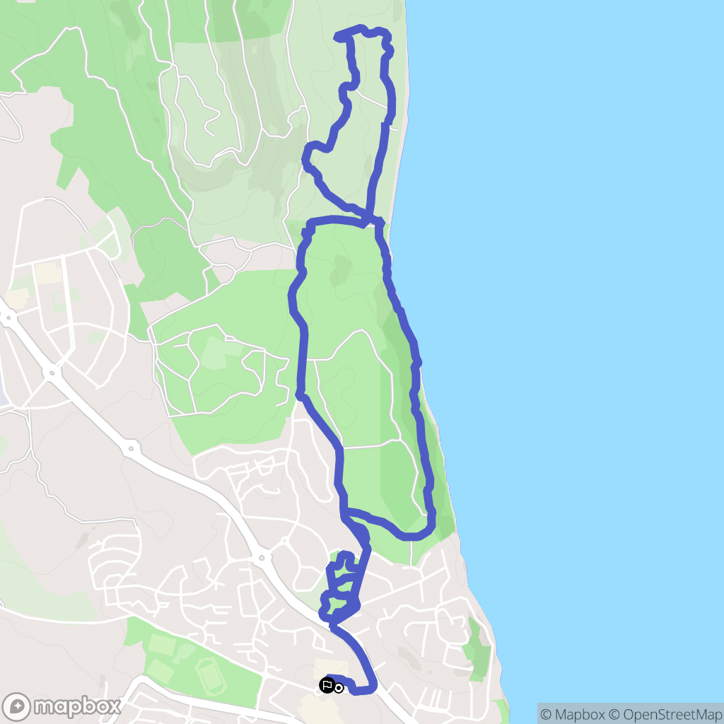 Martigues : carte du parcours de randonnée - France