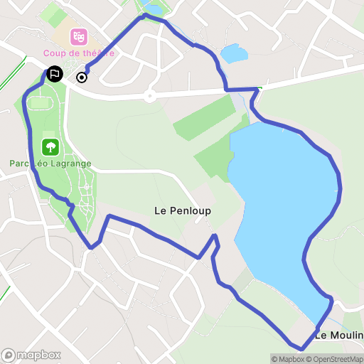 Liffré : carte du parcours de randonnée - France
