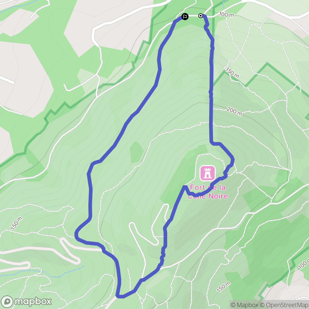 Miglos : carte du parcours de randonnée - France