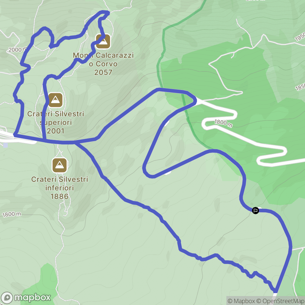  : carte du parcours de randonnée - Italy