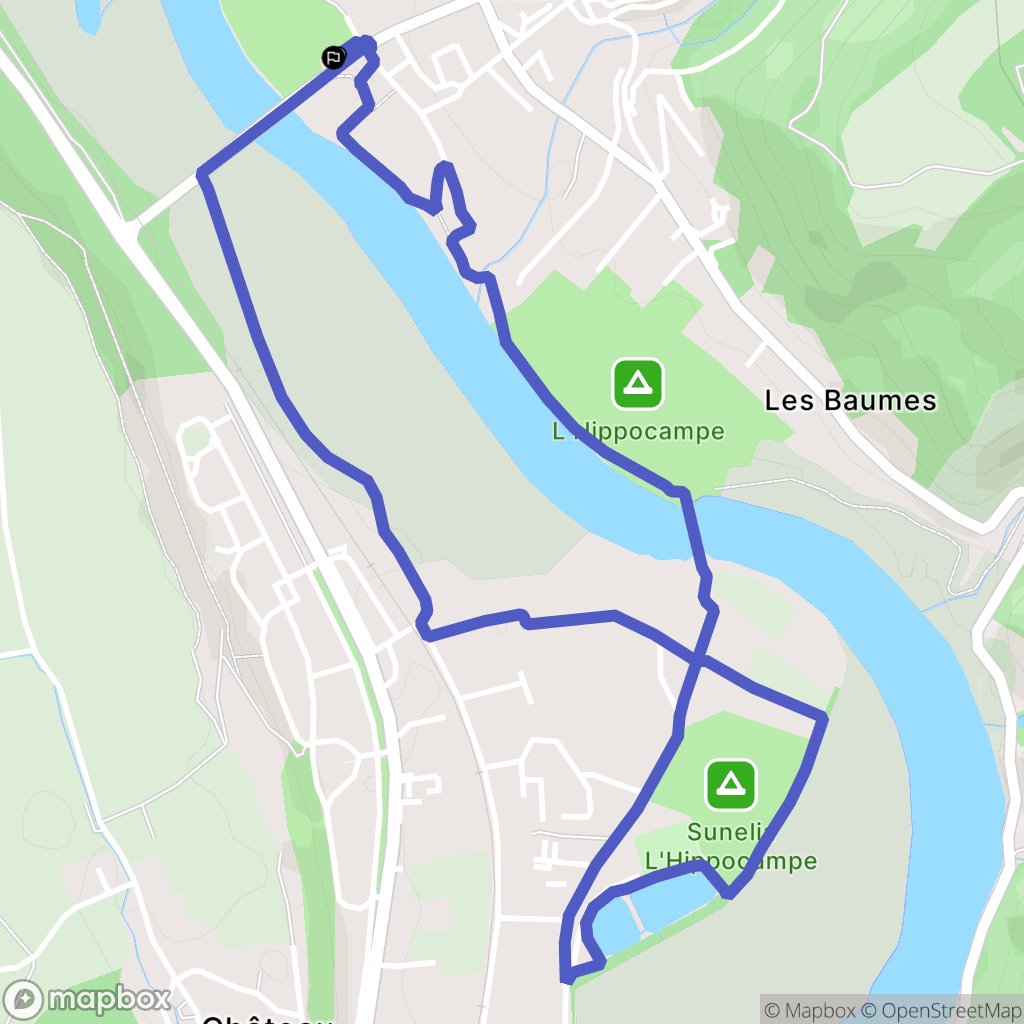 Volonne : carte du parcours de randonnée - France