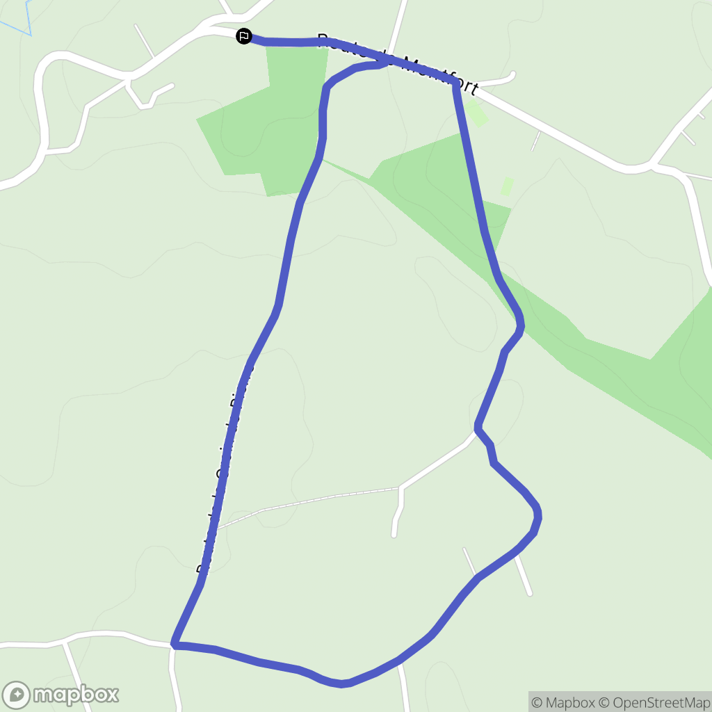 Les Monts du Roumois : carte du parcours de randonnée - France