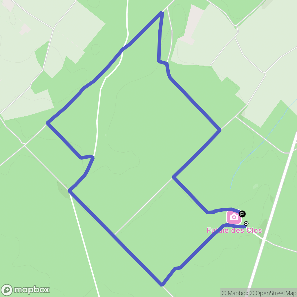 Saint-Pierre-du-Lorouër : carte du parcours de randonnée - France