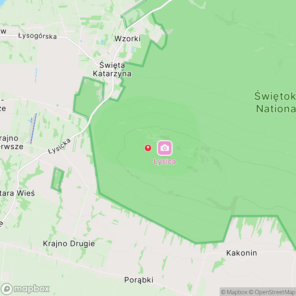 Mapa wyznaczonego obszaru gory-swietokrzyskie