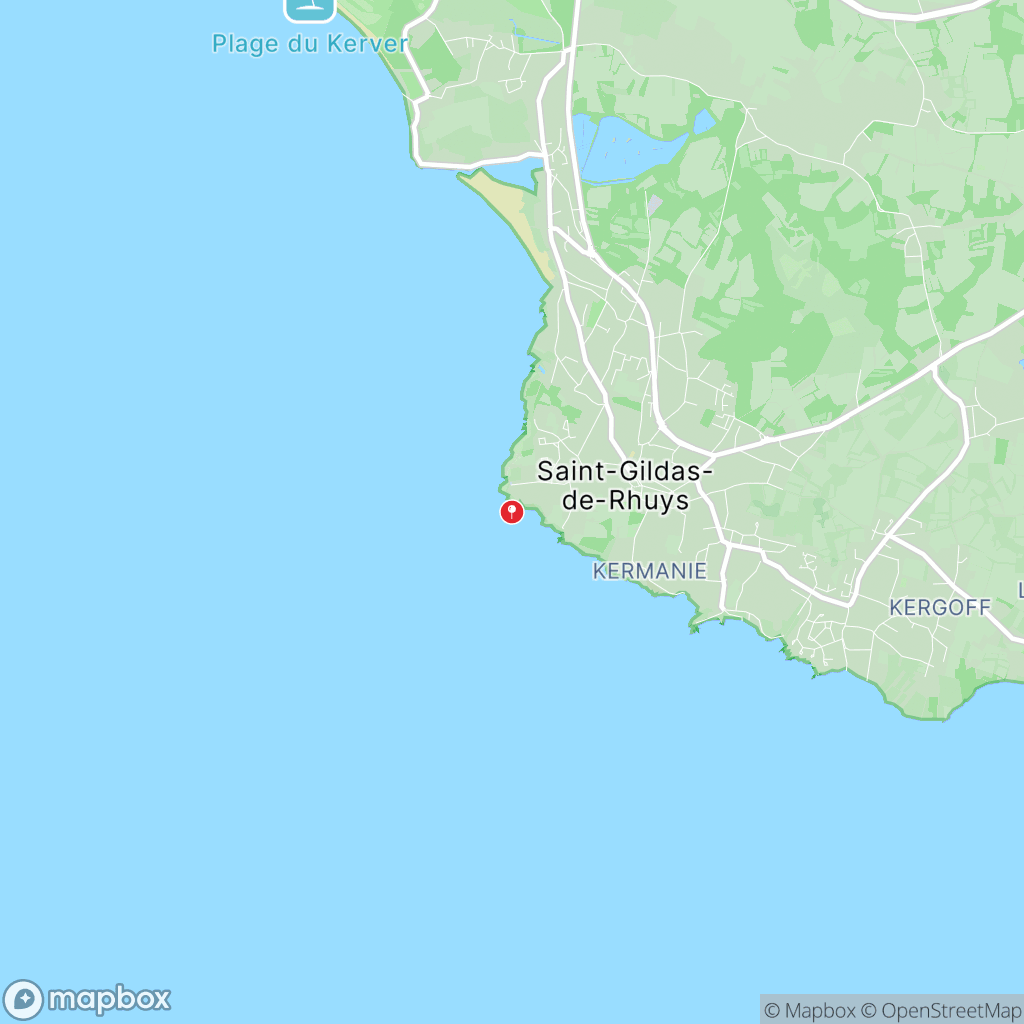 Carte de la zone de délimitation de randonnee-pointe-du-grand-mont-morbihan