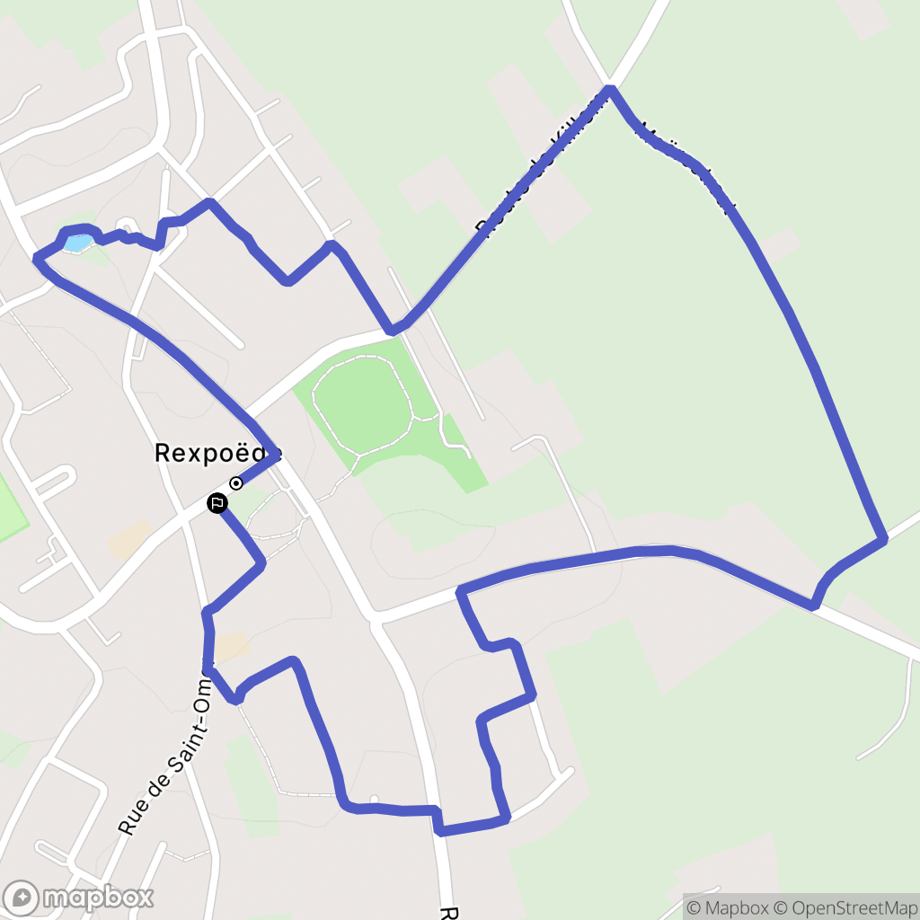Rexpoëde : carte du parcours de randonnée - France
