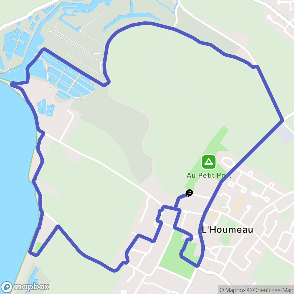 L'Houmeau : carte du parcours de randonnée - France